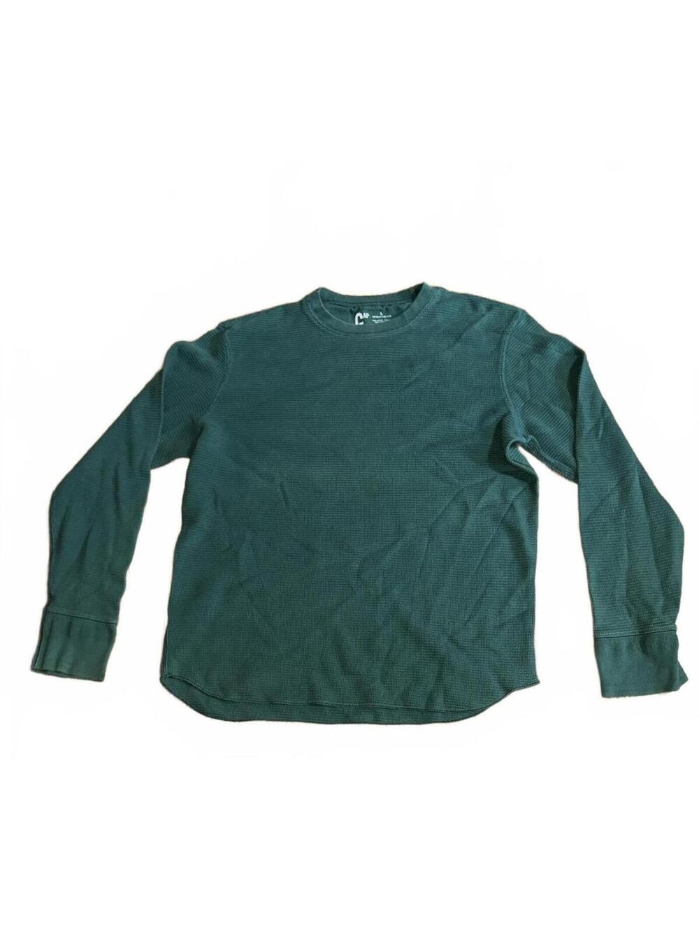 Vintage GAP Athletic Fit Long Sleeve Crewneck shirt Green Large
